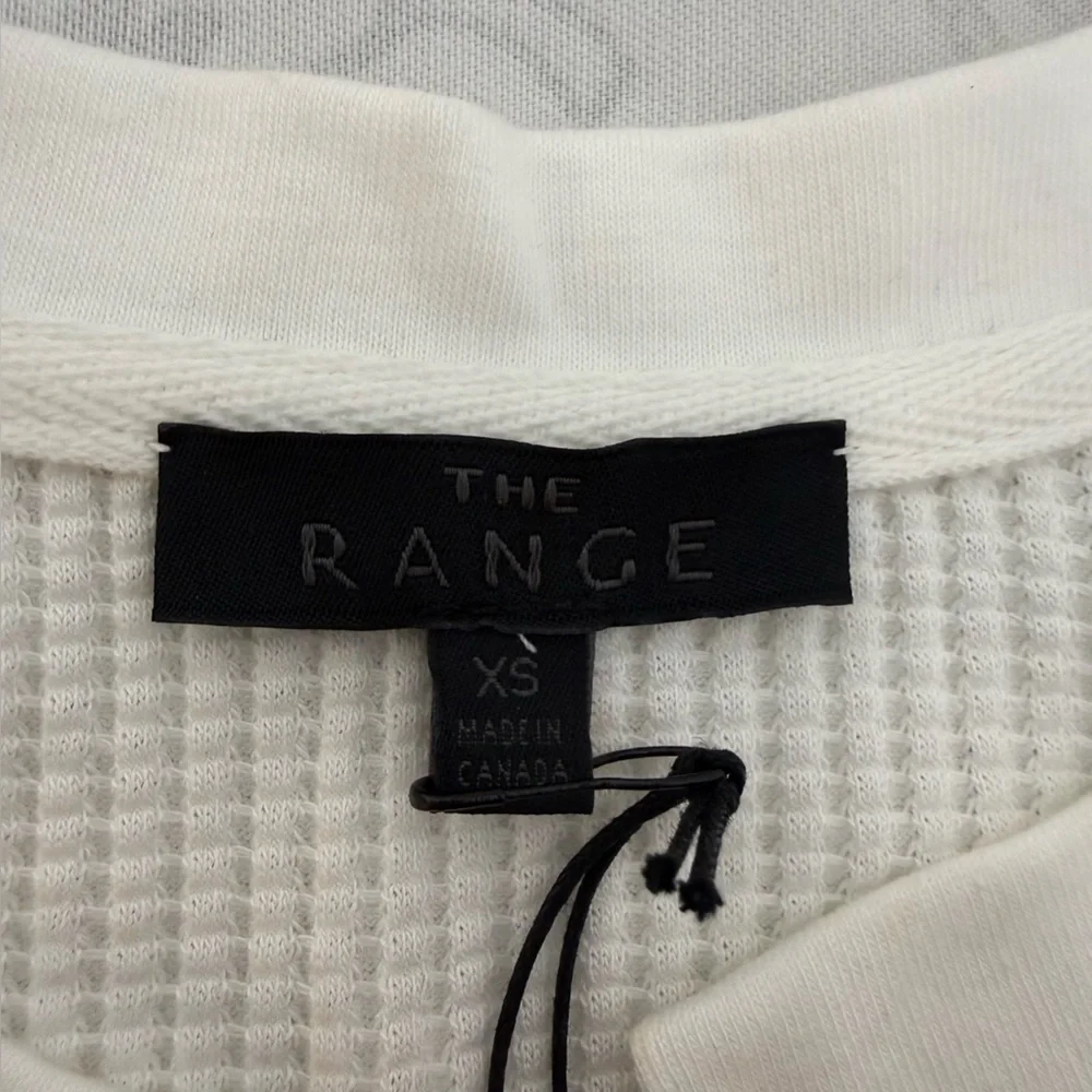 The Range Stark Jumbo Waffle Knit Gathered Slash Long Sleeve Top Size XS - Picture 9 of 13